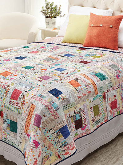 Quilting Bed Quilt Patterns Log Cabin Quilt Patterns Wonky