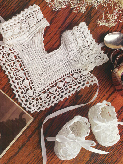 cotton thread baby booties pattern