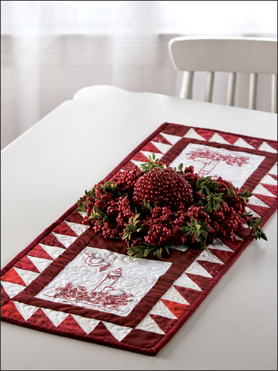 table Runner seasonal runner Candlelight  Table patterns