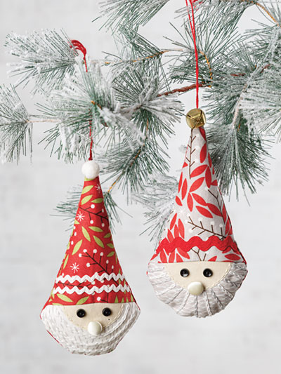 Woodland Santa & Elf Ornaments Pattern