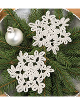 Glittering Snowflake Ornament Crochet Pattern