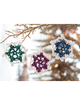 Colorful Snowflakes Ornaments Crochet Pattern