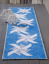 EXCLUSIVELY ANNIE'S: Drifting Snow Table Runner Quilt Pattern