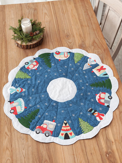 Table Topper Quilt Pattern, Round Table Toppers Quilted
