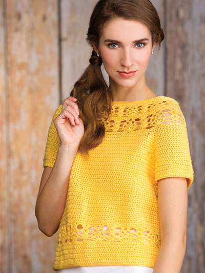 Pineapple Lace Pullover Crochet Pattern