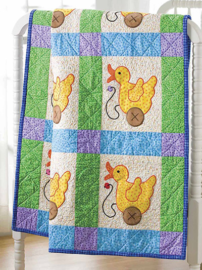 Bubble Bath Baby Child Duck Quilt SEWING QUILTING PATTERN 