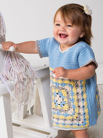 Crochet - Granny's Girl Tunic Crochet Pattern - #EC01752