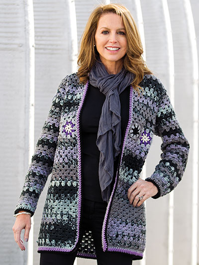 Crochet Sweater Shawl crochet shawl pattern by Annie Potter 