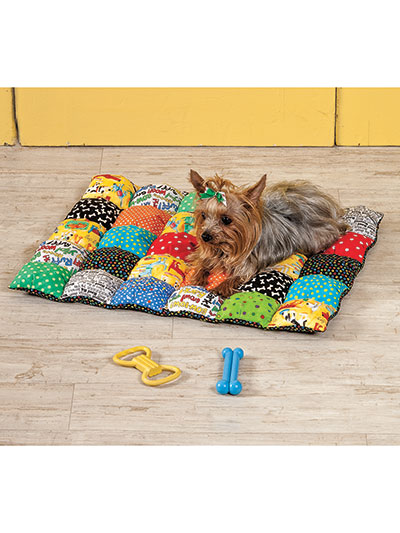 PIECEFUL PET BEDS~Plush Quilted in 2 Sizes DOG CAT Java House Quilts Pattern 