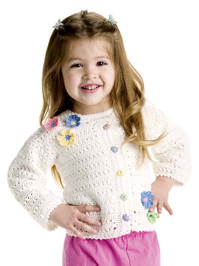 Baby Girls Toddler Kids Crochet Sweater Pullover Cardigan Tops Clothes Outfit 