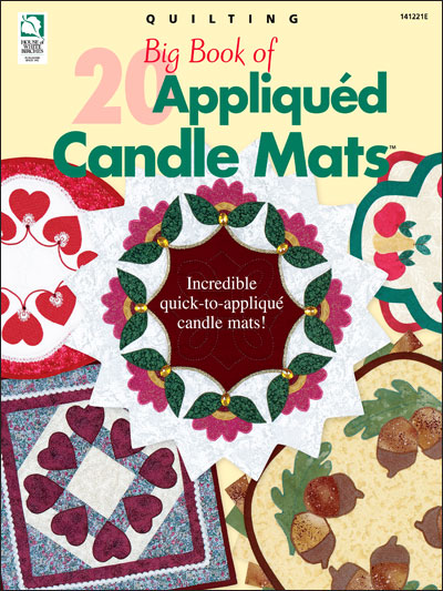 Big Book of 20 Appliqued Candle Mats