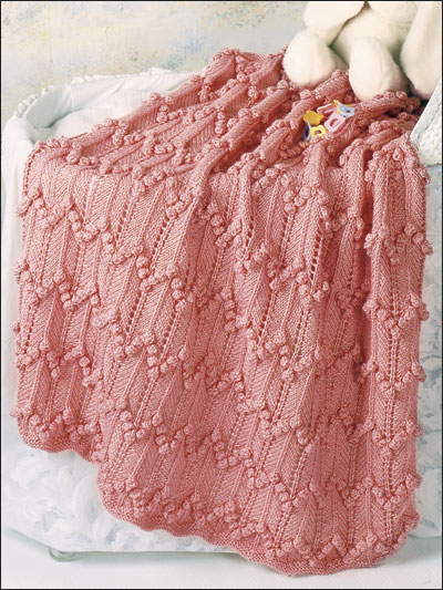 Knitting - Charitable Giving Patterns - Baby's Popcorn Ripple Afghan